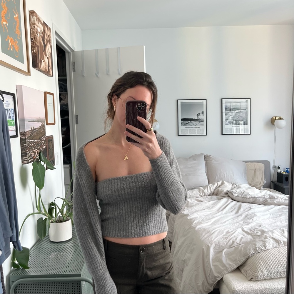 Zara bolero and tube top sweater set
